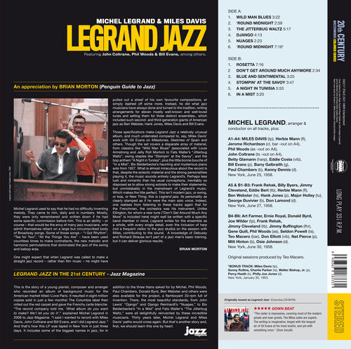 Michel Legrand - Legrand Jazz [180-Gram Colored Vinyl With Bonus Tracks] Vinyl Record