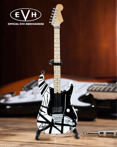 Evh Evh003 Eddie Van Halen Black/white Mini Guitar - Evh Evh003 Eddie Van Halen Black/white Mini Guitar - Collectibles