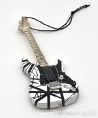 Evh Eddie Van Halen Black & White Guitar Ornament - Evh Eddie Van Halen Black & White Guitar Ornament - Collectibles