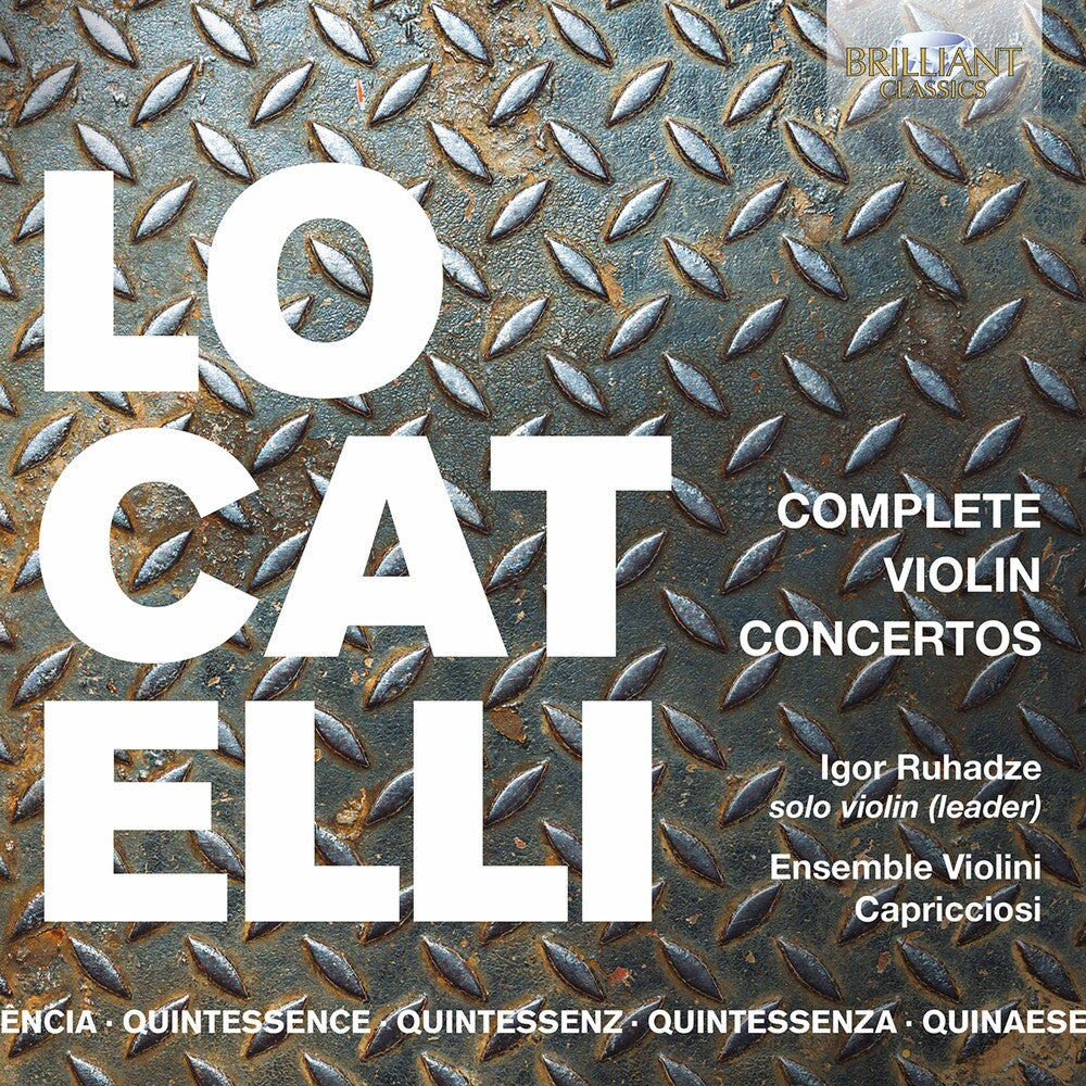 the album cover for Locatelli / Ruhadze - Complete Violin Concertos