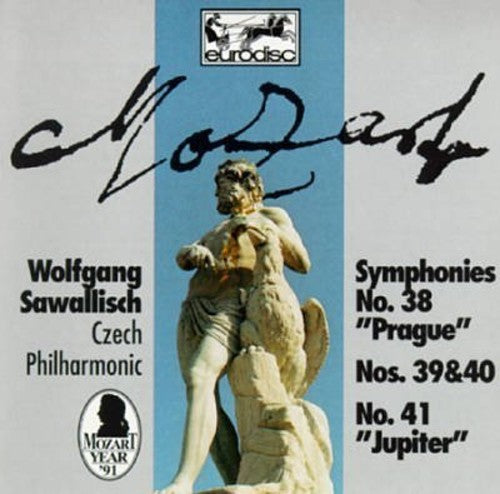 the album cover for Mozart / Czech Phil Orch / Sawallisch - Symphonies Nos 38,39,