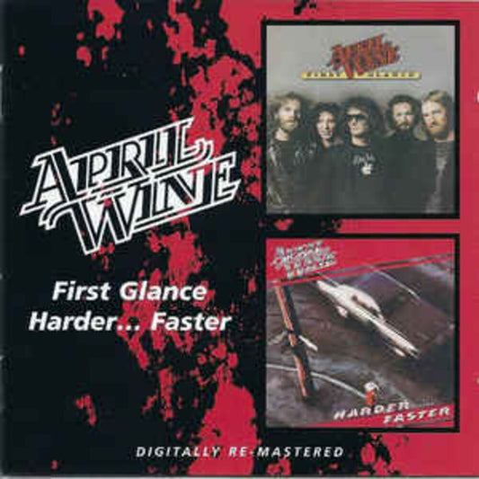 the album cover for April Wine - First Glance/Harder..Faster [Import]