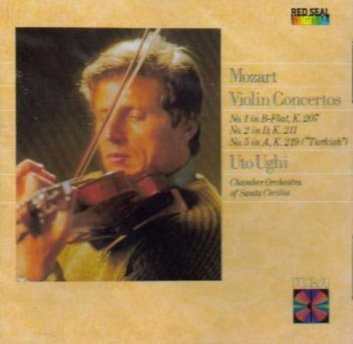 the album cover for Mozart / Santa Cecilia Chamber Orch / Ughi - Violin Ctos 1-2