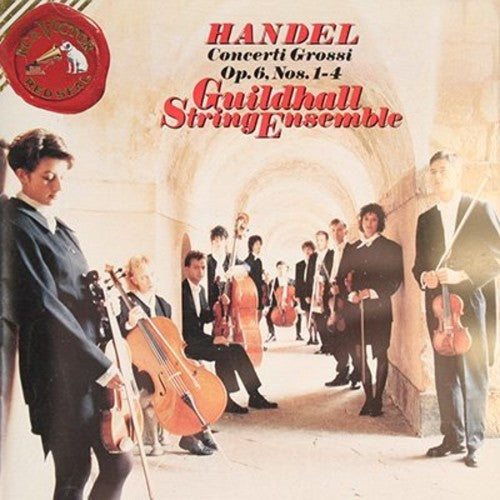 the album cover for Handel / Salter / Nicholson / Guildhall String Ens - Concerti Grossi 1