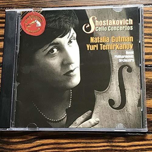 the album cover for Shostakovich / Temirkanov, Yuri / Rpo - Cello Concerti