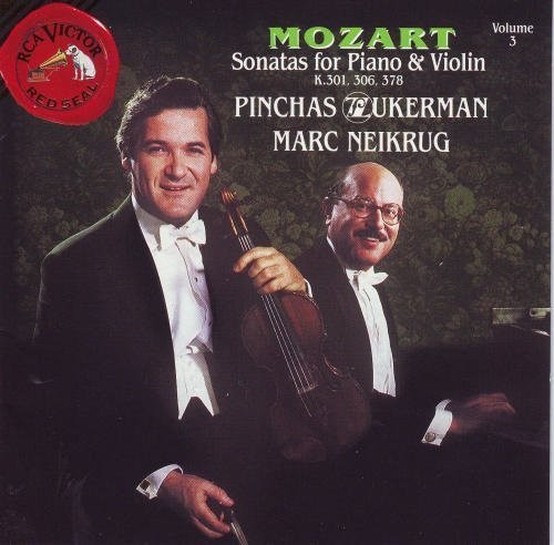 the album cover for Mozart / Zukerman / Neikrug - Violin Sonatas 3