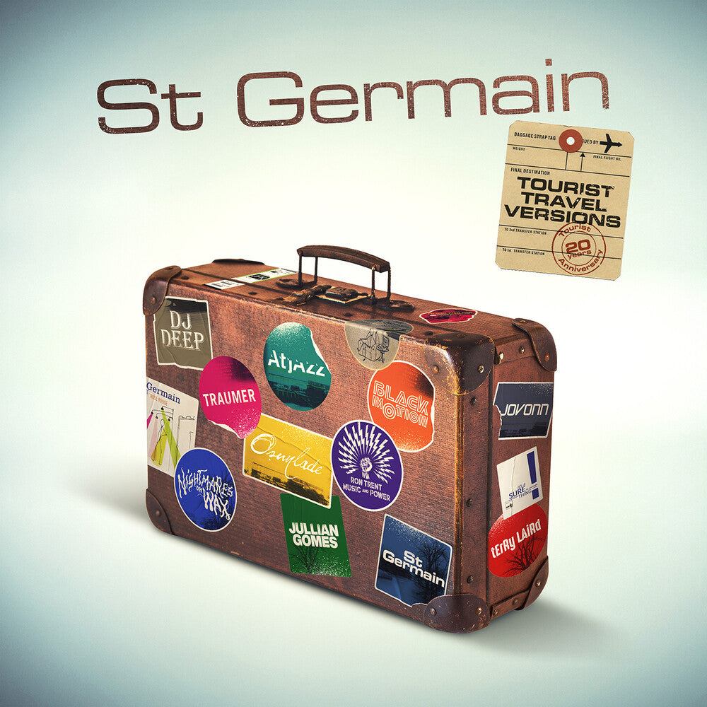 the album cover for St Germain - Tourist (Tourist 20th Anniversary Travel Versions)