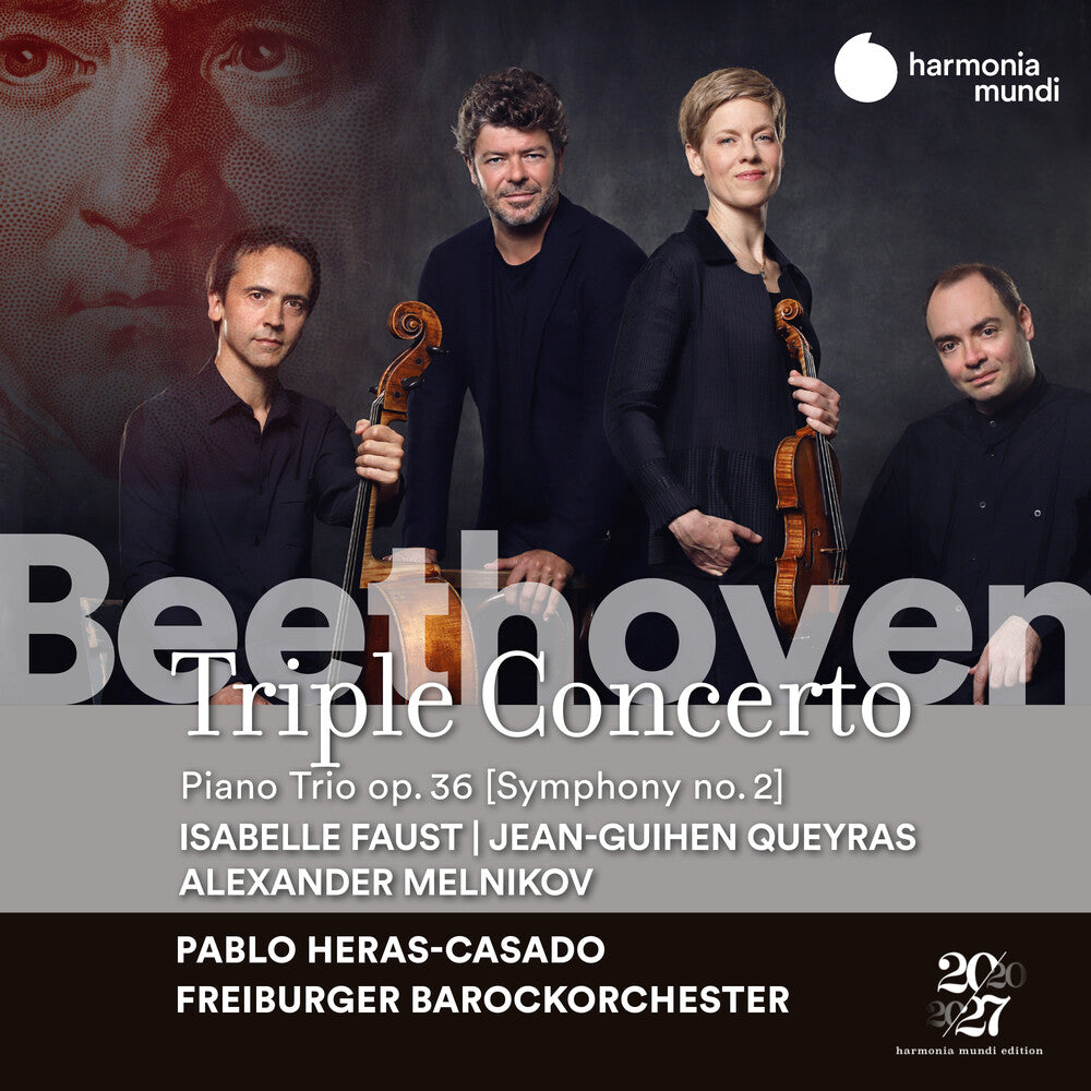the album cover for Isabelle Faust  / Queyras,Jean-Guihen - Beethoven: Triple Concerto