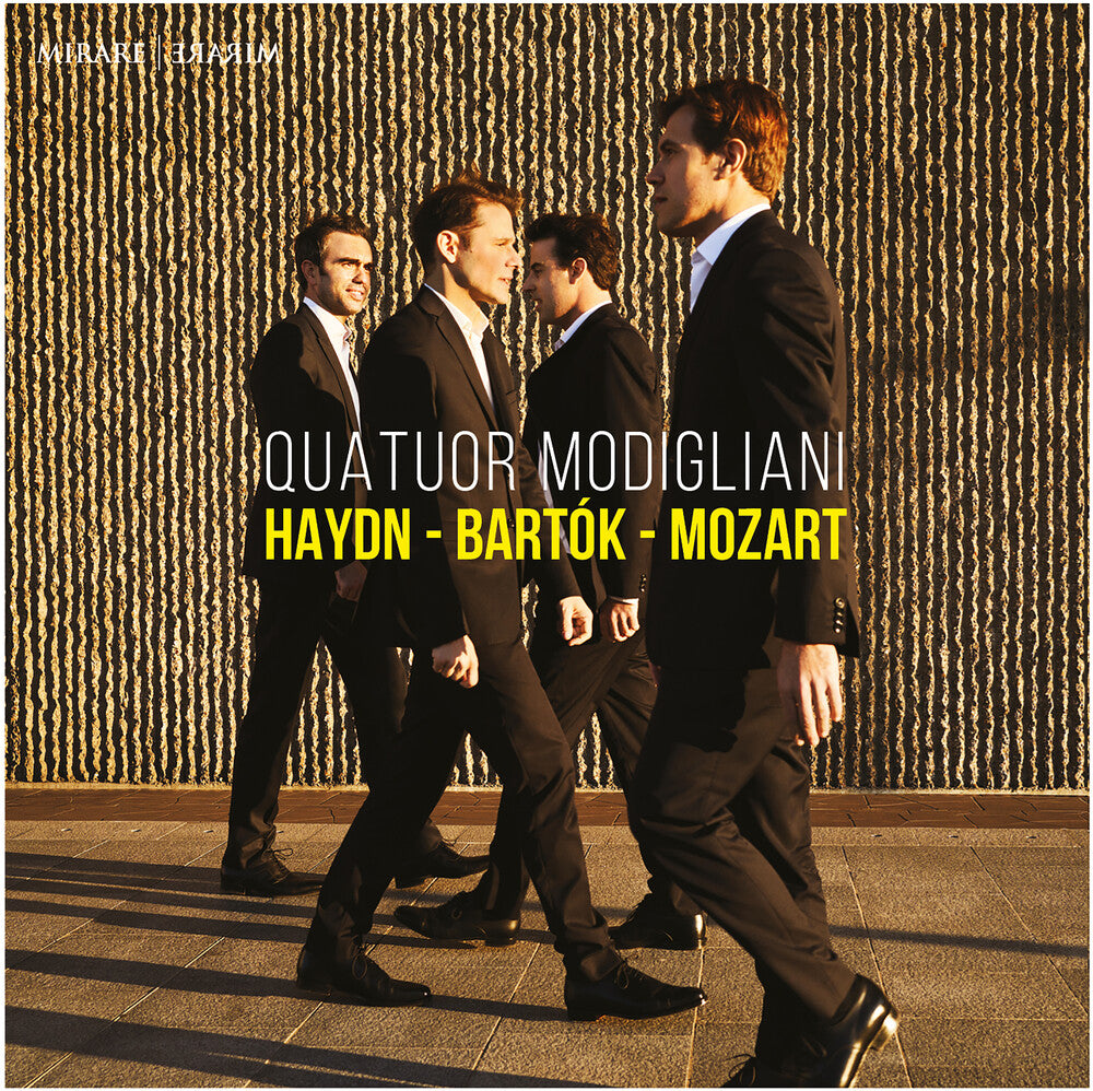 the album cover for Quatuor Modigliani - Haydn - Bartok - Mozart