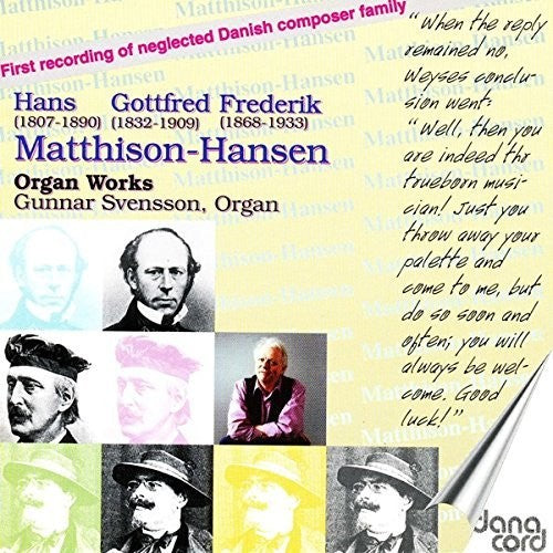 Svensson,gunnar - Organ Music By Mathhais-hansen - Music CD