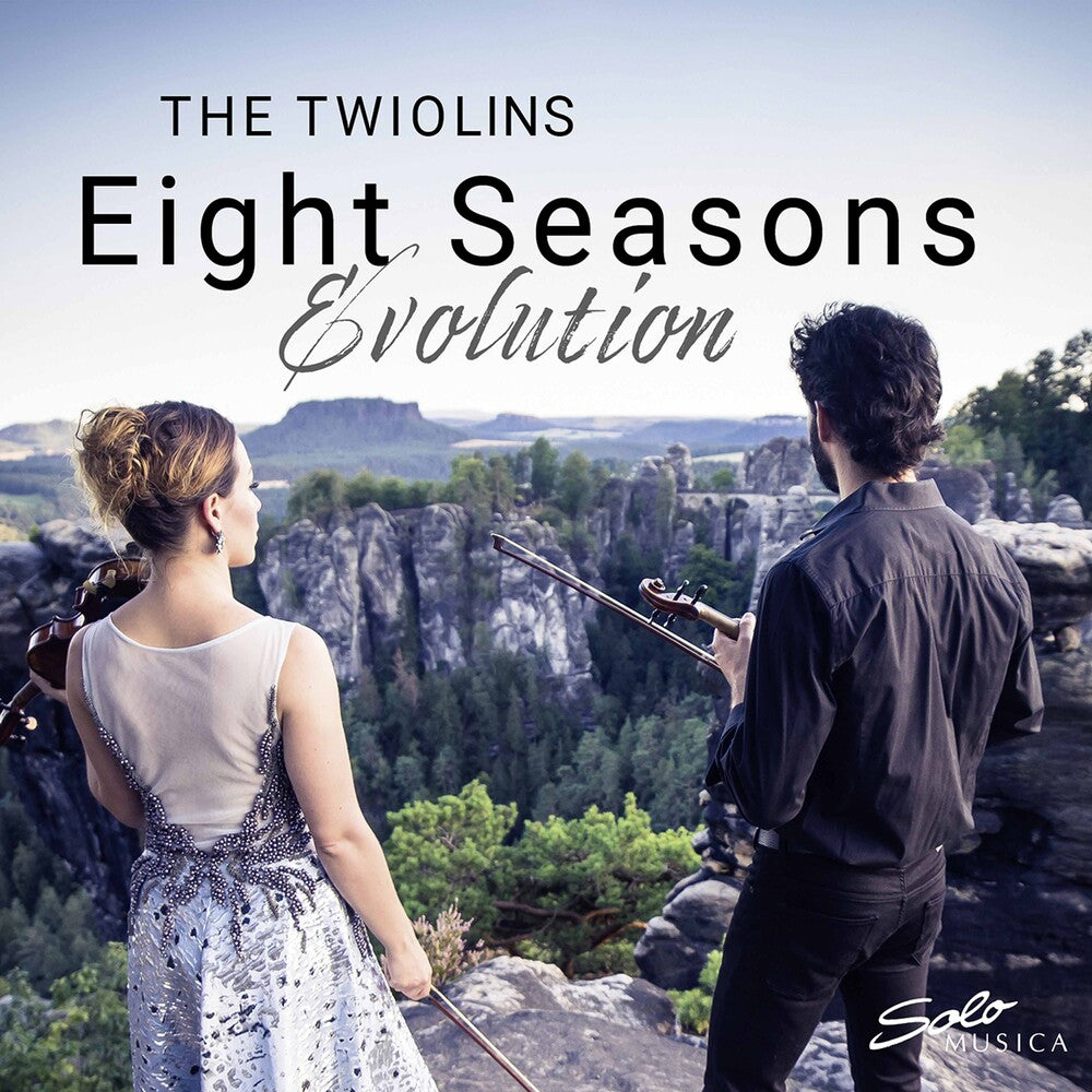 the album cover for Piazzolla / Twiolins - Eight Seasons Evolution