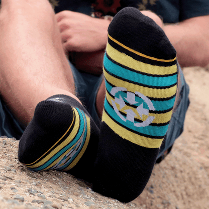 Slidertown Adult No Show Socks 5-Pack