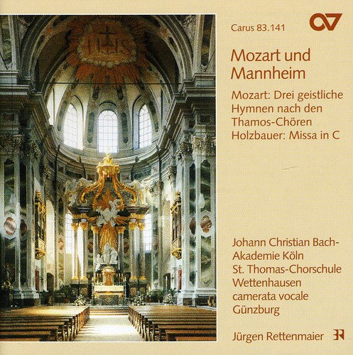 Holzbauer / Mozart / Rettenmaier / Jc Bach Academy - Mass In C / 3 Sacred Hymns - Music CD