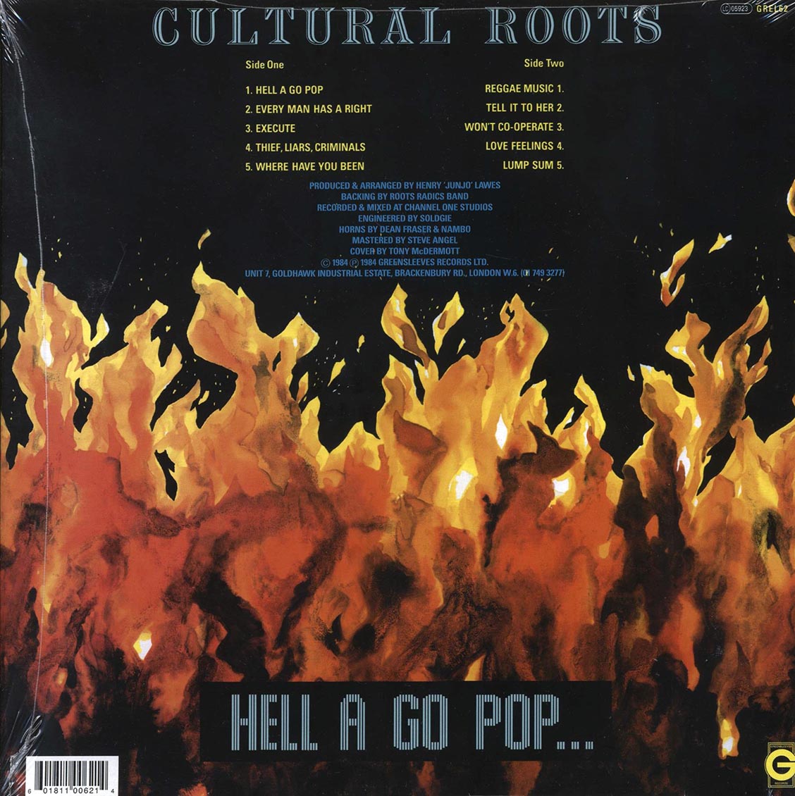 Cultural Roots - Hell A Go Pop Vinyl Record