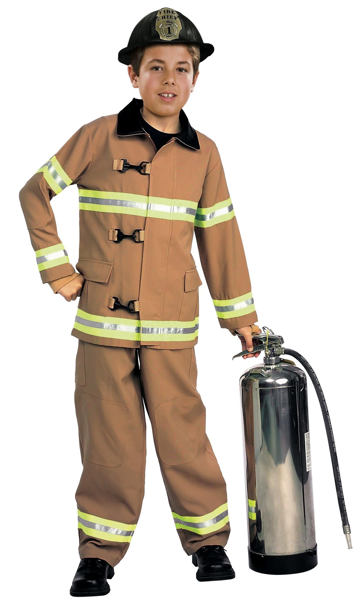 Kids Firefighter Fireman Child Costume Toddler Size 2-4