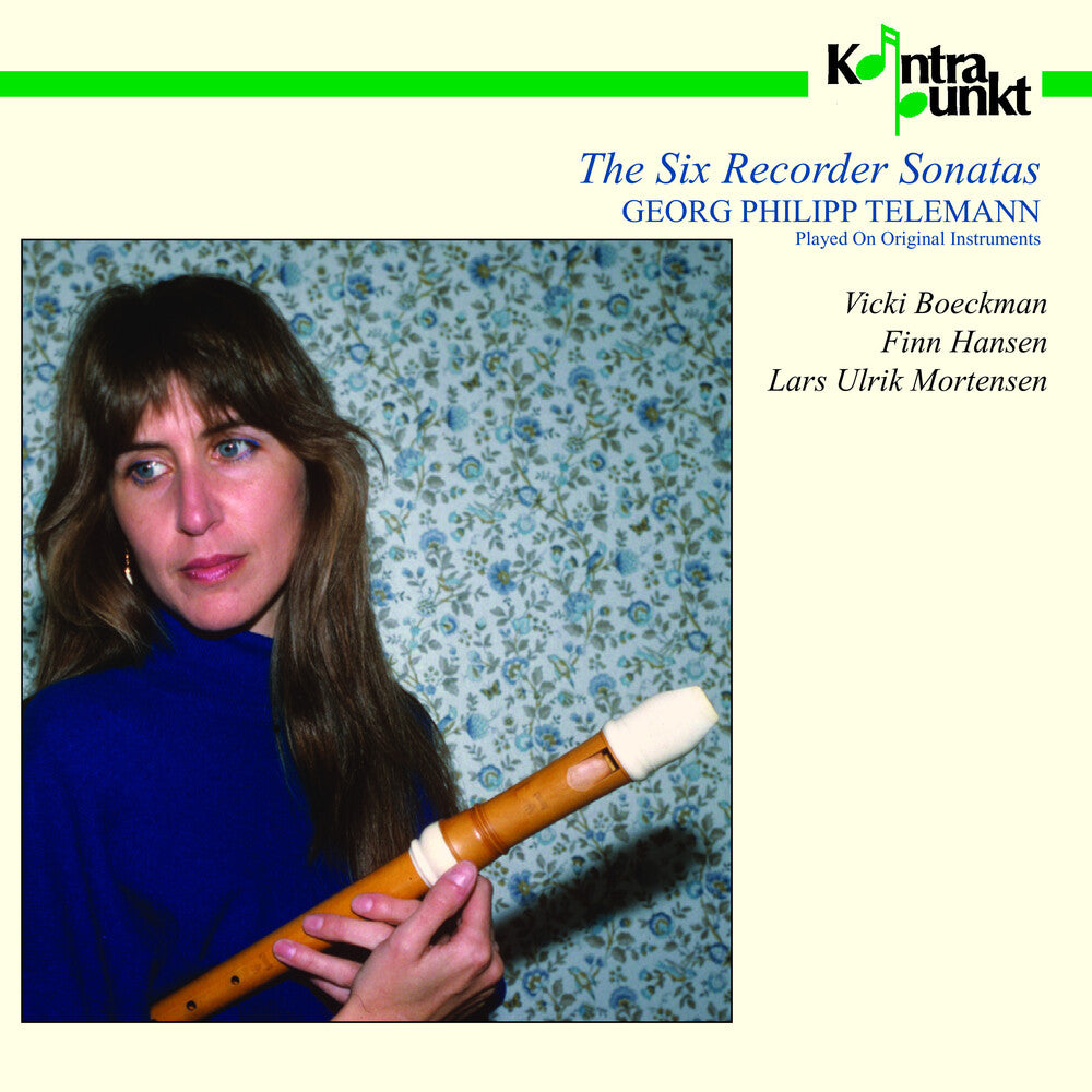 the album cover for Telemann / Vicki Boeckman - Six Recorded Sonatas