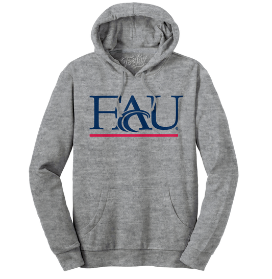 Florida Atlantic University Hooded Sweatshirt Hoodie Officially Licensed - Gray