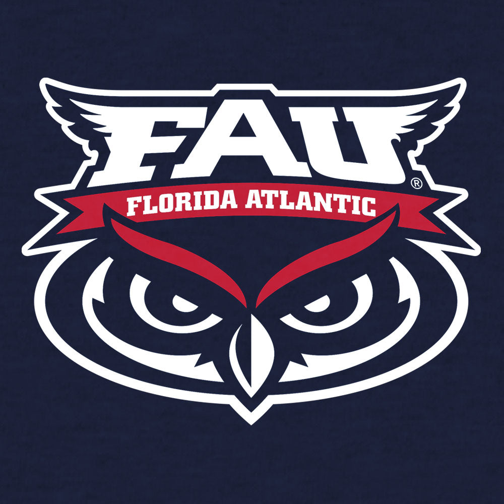Florida Atlantic University Owls Mens T Shirt - Navy Blue