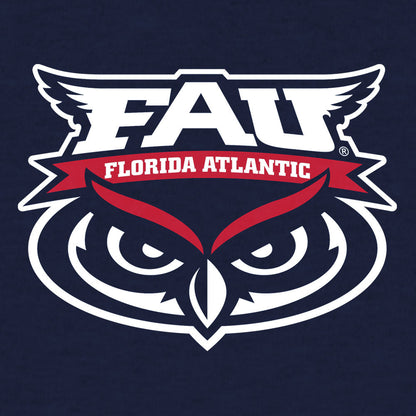 Florida Atlantic University Owls Mens T Shirt - Navy Blue