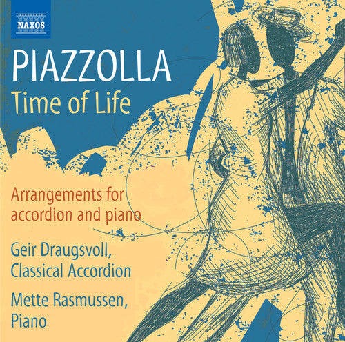 the album cover for Piazzolla / Draugsvoll / Rasmussen - Time of Life