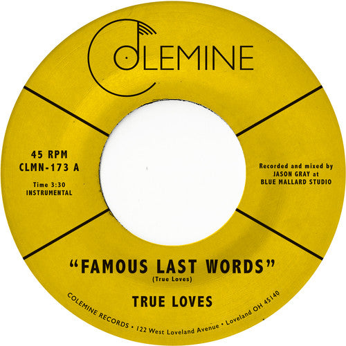 True Loves - Famous Last Words Vinyl Record