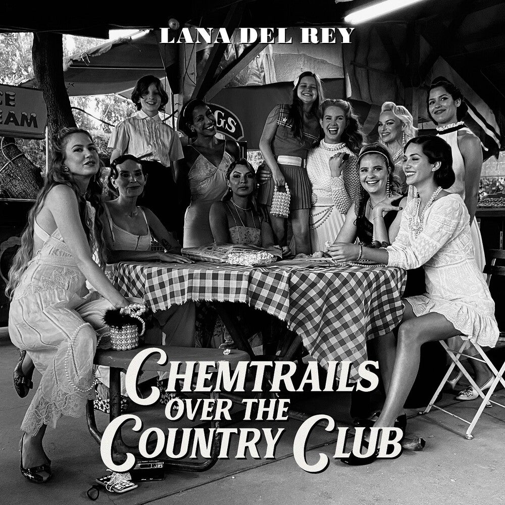 the album cover for Lana Del Rey - Chemtrails Over The Country Club