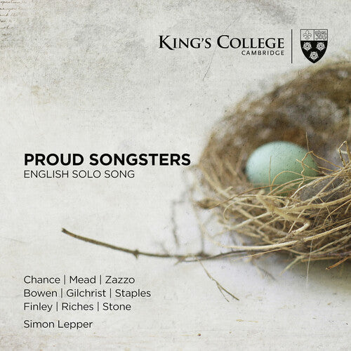 Proud Songsters: English Solo Song - Proud Songsters: English Solo Song - Music CD