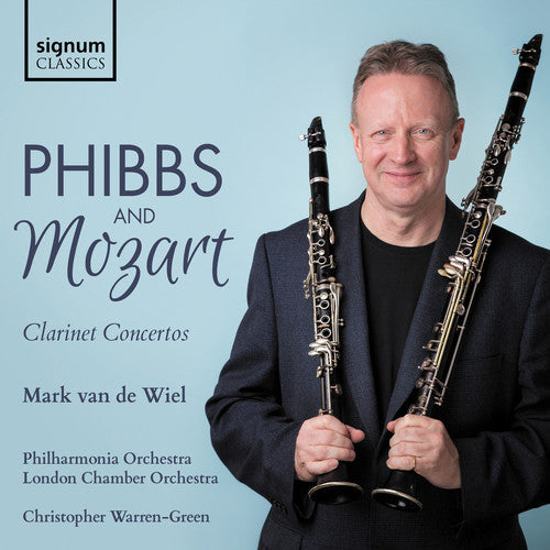 the album cover for Mozart / Wiel / Philharmonia Orchestra - Clarinet Concertos