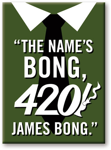 Weed James Bong 2.5 X 3.5 Flat Magnet - Weed James Bong 2.5 X 3.5 Flat Magnet - Special Products