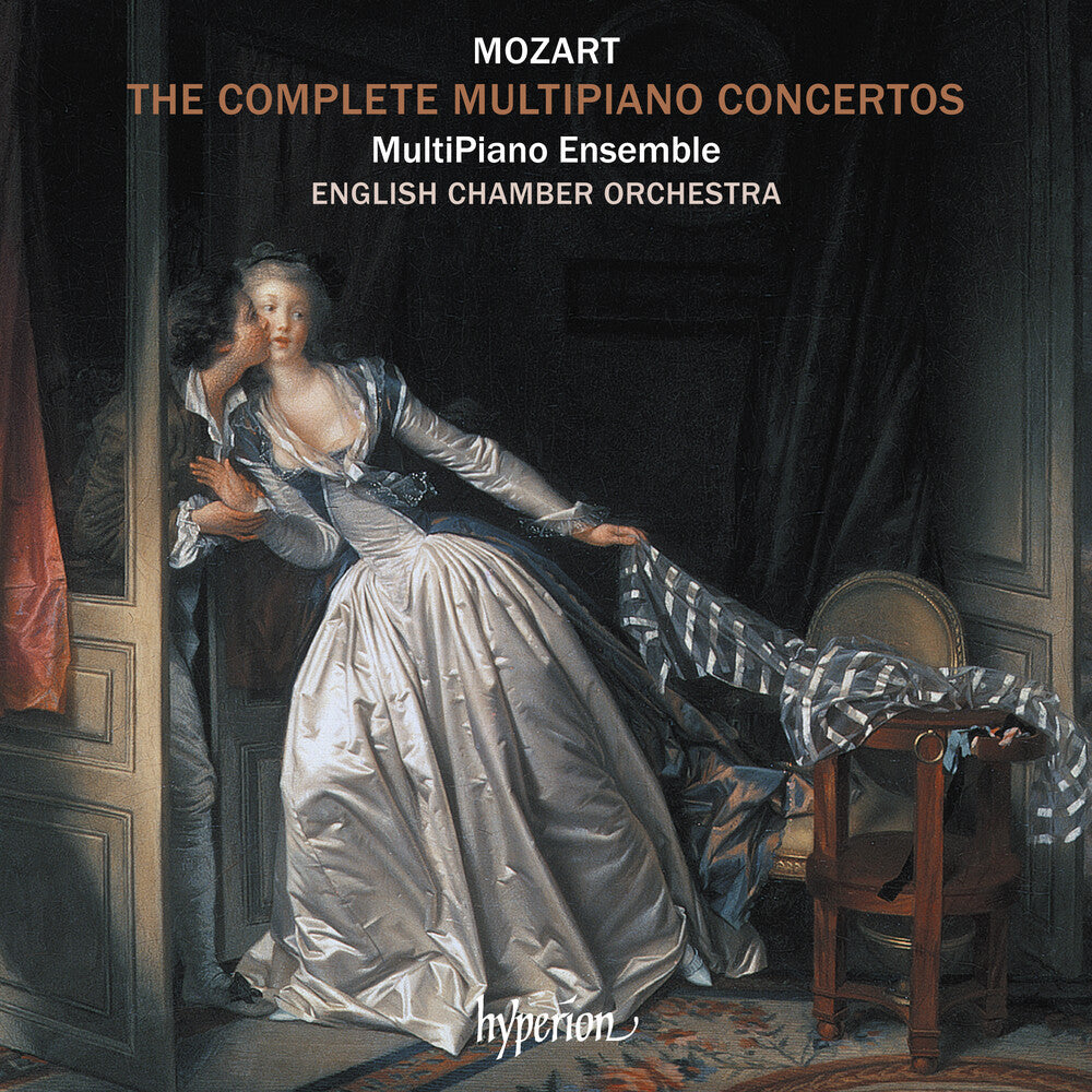 the album cover for Multipiano Ensemble / English Chamber Orchestra - Mozart: The Complete Multipiano Concertos