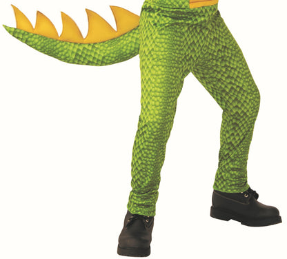 Green and Yellow Dragon Dinosaur Child Costume Medium 8-10