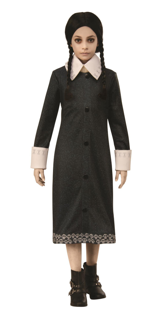 Wednesday Addams Family Black Dress Child Costume Small 4-6