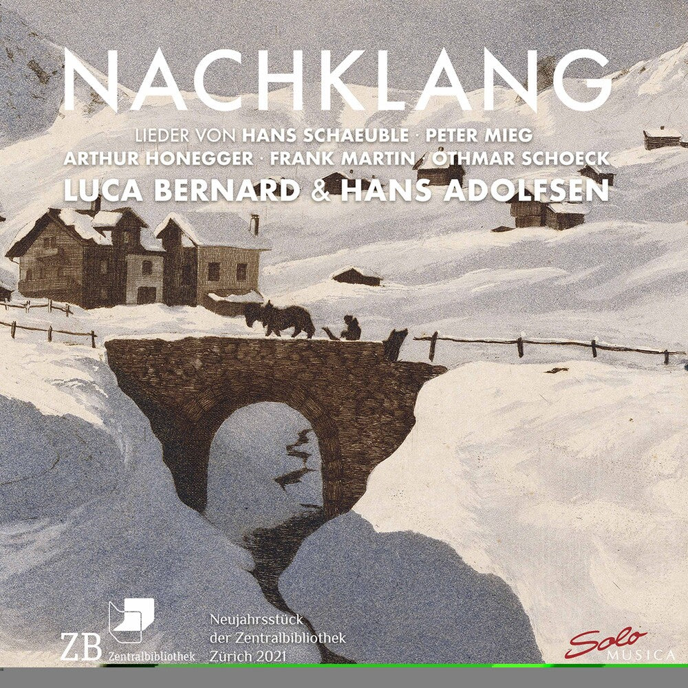 the album cover for Honegger / Bernard / Adolfsen - Nachklang