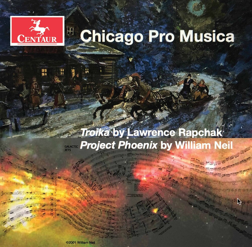 the album cover for Neil / Chicago Pro Musica - Troika / Project Phoenix