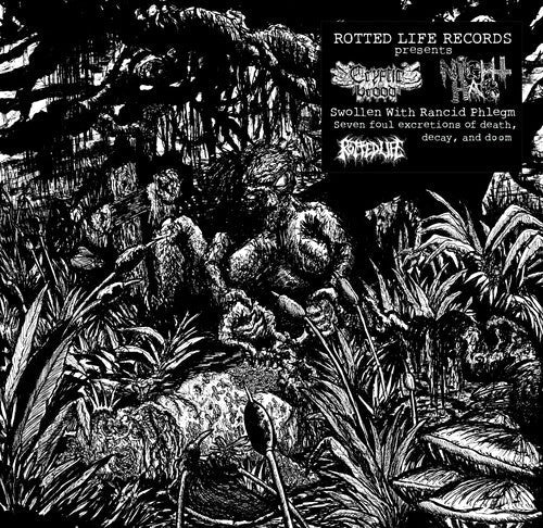 Cryptic Brood & Night Hag - Swollen With Rancid Phlegm Vinyl Record