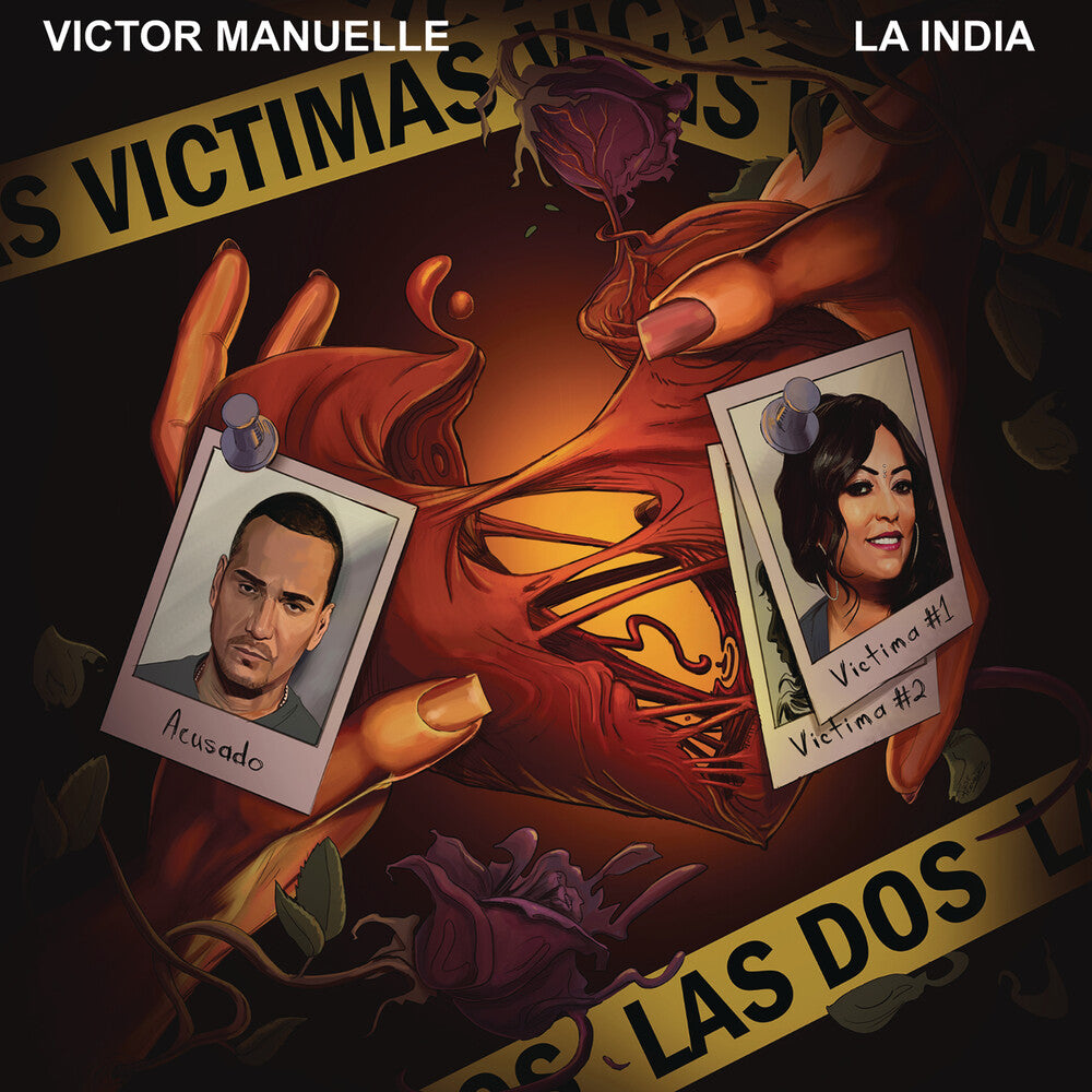 the album cover for Victor Manuelle  & La India - Victimas Las Dos