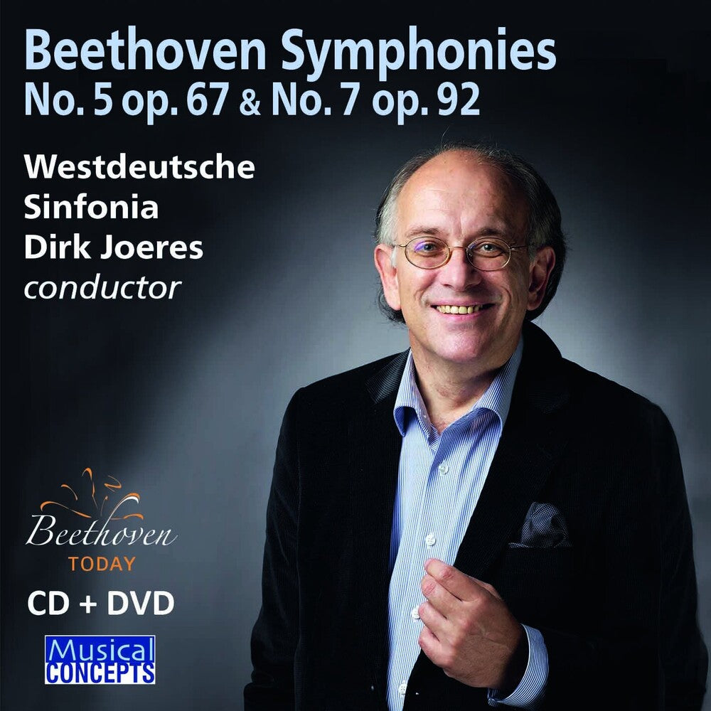 the album cover for Westdeutsche Sinfonia / Dirk Joeres - Ludwig van Beethoven Symphonies 5 & 7 Westdeutsche Sinfonia