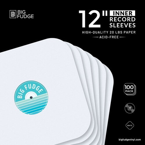 Big Fudge Bfis12x100us 12in Rnd Crn Is 100 Pk Wht - Big Fudge Bfis12x100us 12in Rnd Crn Is 100 Pk Wht - Bags/Sleeves