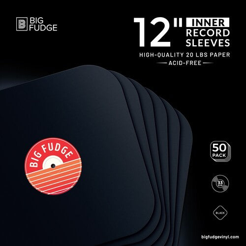 Big Fudge Bfis-b12x50us 12in Lp Rnd Crn Is 50p Bk - Big Fudge Bfis-b12x50us 12in Lp Rnd Crn Is 50p Bk - Bags/Sleeves