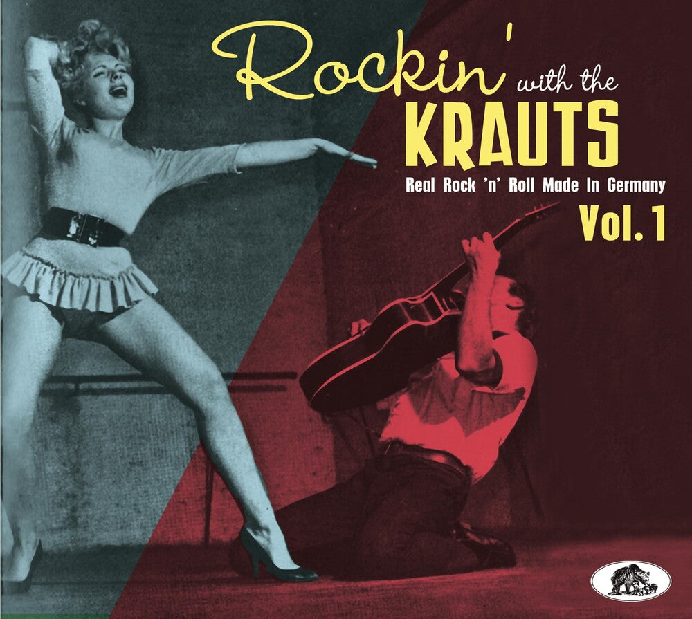 the album cover for Rockin' With The Krauts: Real Rock 'n' Roll / Var - Rockin' With The Krauts: Real Rock 'n' Roll / Var