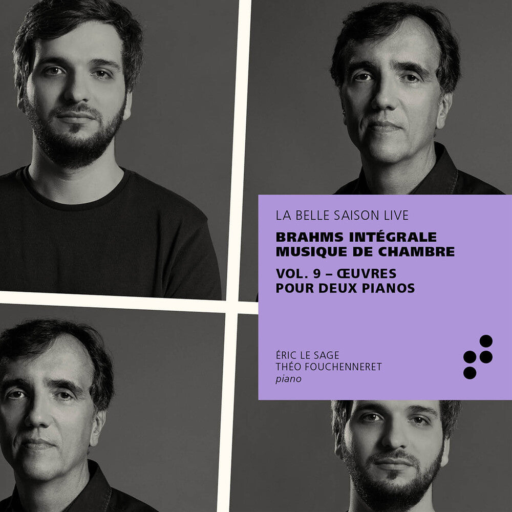 the album cover for Brahms / Sage / Fouchenneret - Integrale Musique 9