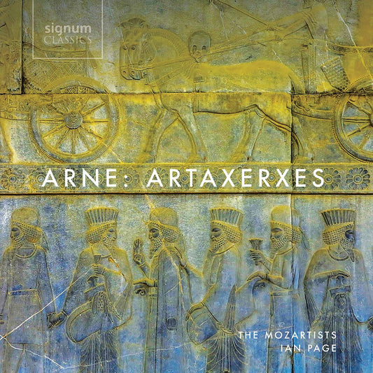 the album cover for Arne / Mozartists / Page - Artaxerxes