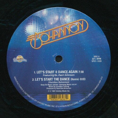 Bohannon - Let's Start II Dance Again [180-Gram Colored Vinyl] Vinyl Record