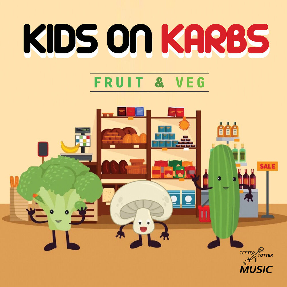 the album cover for Kids On Karbs - Fruit & Veg (Mod)