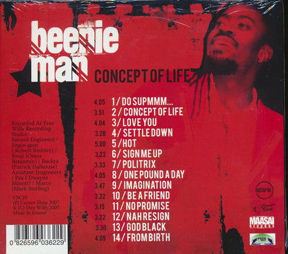 Beenie Man - Concept Of Life Music CD