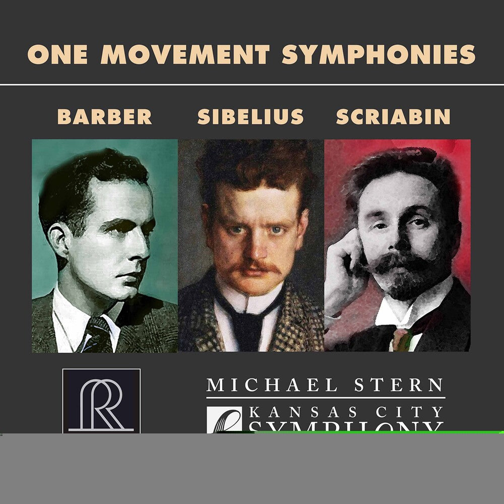 the album cover for Barber / Stern / Kansas City Symphony - One Movement Symphonies