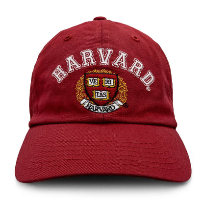 Harvard University Veritas Baseball Hat Officially Licensed - Red