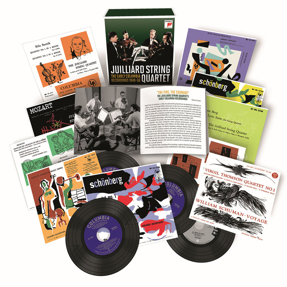 the album cover for Juilliard String Quartet - Early Columbia Recordings (Uk)