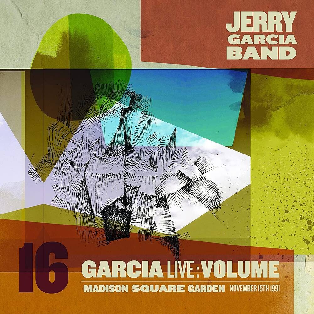 the album cover for Jerry Garcia Band - GarciaLive Volume 16: November 15th, 1991 Madison Square Garden [3 CD]