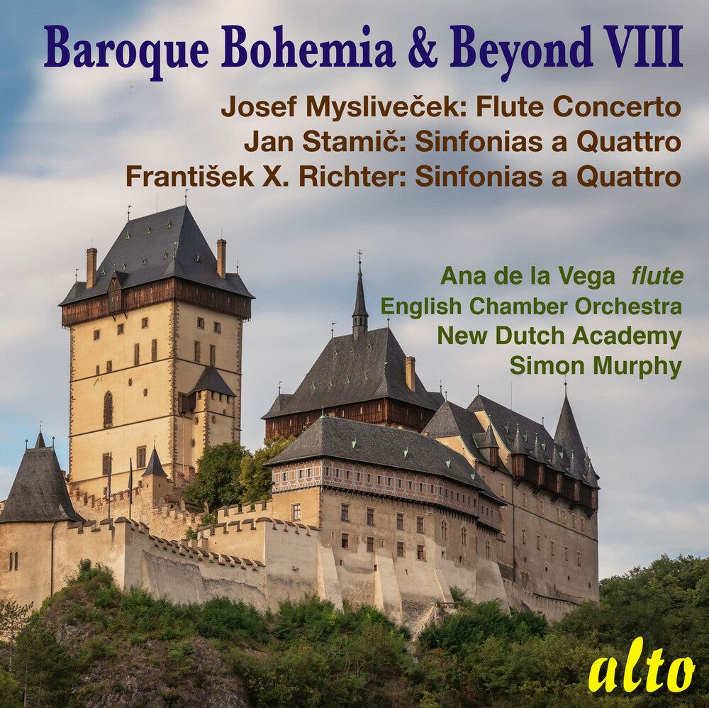 the album cover for New Dutch Academy / Simon Murphy  / Eco - Baroque Bohemia & Beyond Viii (Stamic Richter)